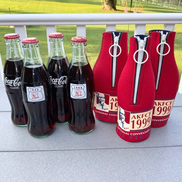 Coca Cola Other 4 Full Kfc Coca Cola Classic Commemorative Bottles